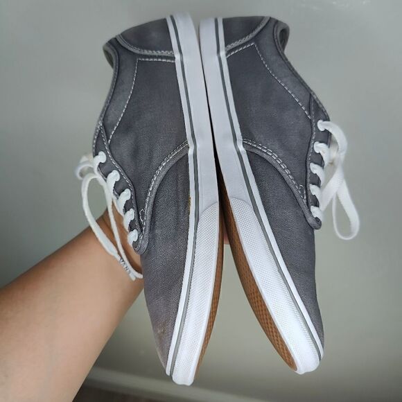 Vans Grey Canvas Skate Sneakers - Picture 11 of 13